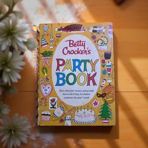 Vintage 1960 Betty Crocker’s Party Book  FIRST EDITION Golden Press MidCentury - Picture 1 of 13